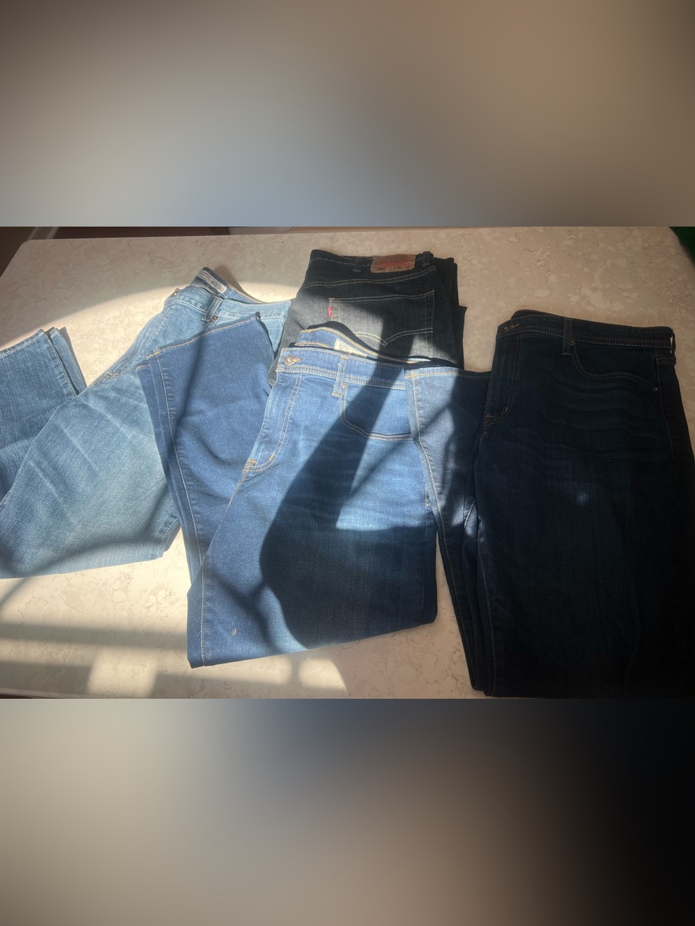 Daniel Cremieux Dark Blue Denim Jeans (3) and one Levi 40X30